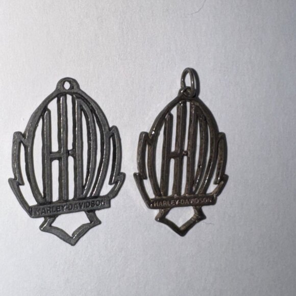 Open Sterling Silver Harley Davidson Pendant - Picture 7 of 16